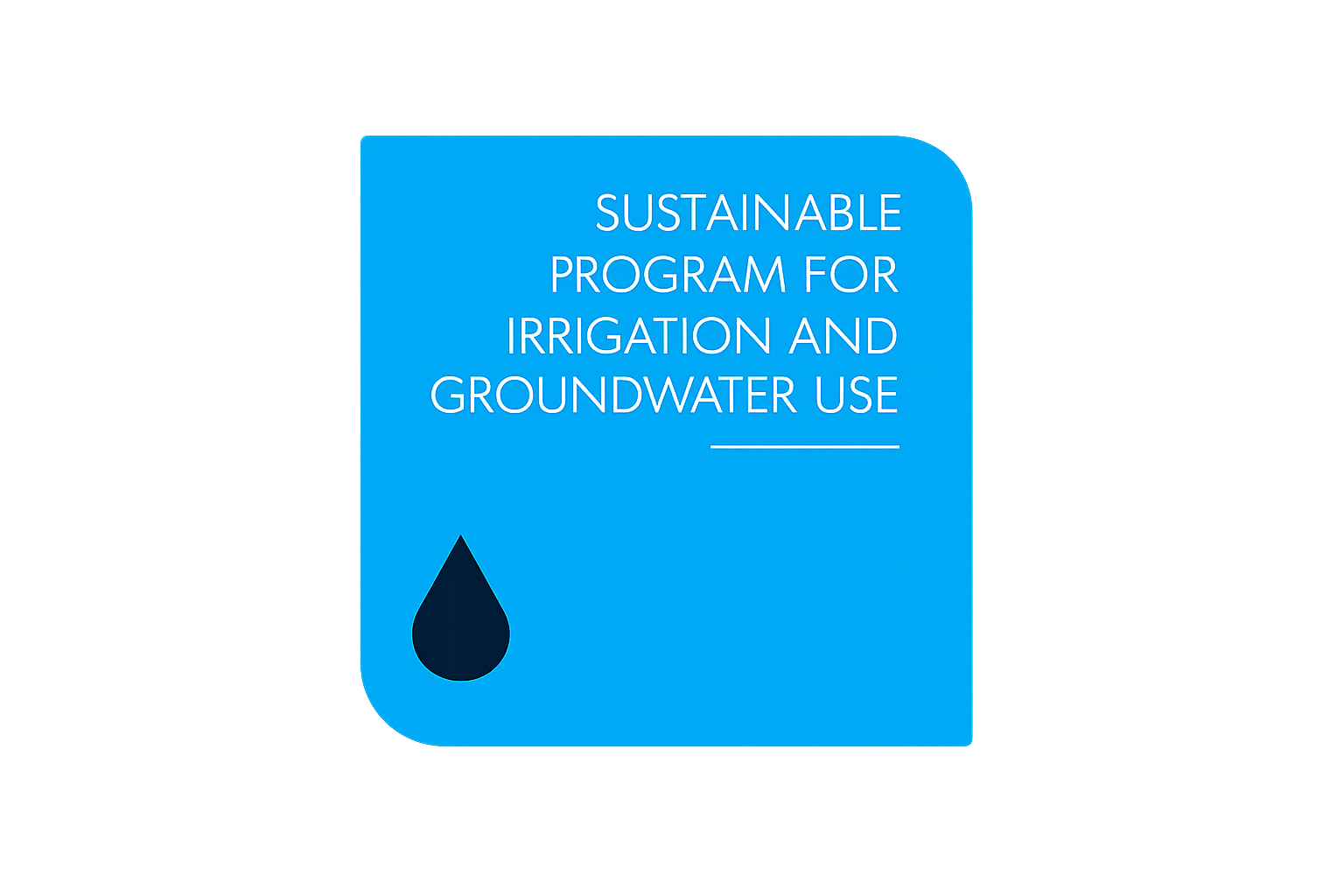 Sustainable program for irrigation and groundwater use logo